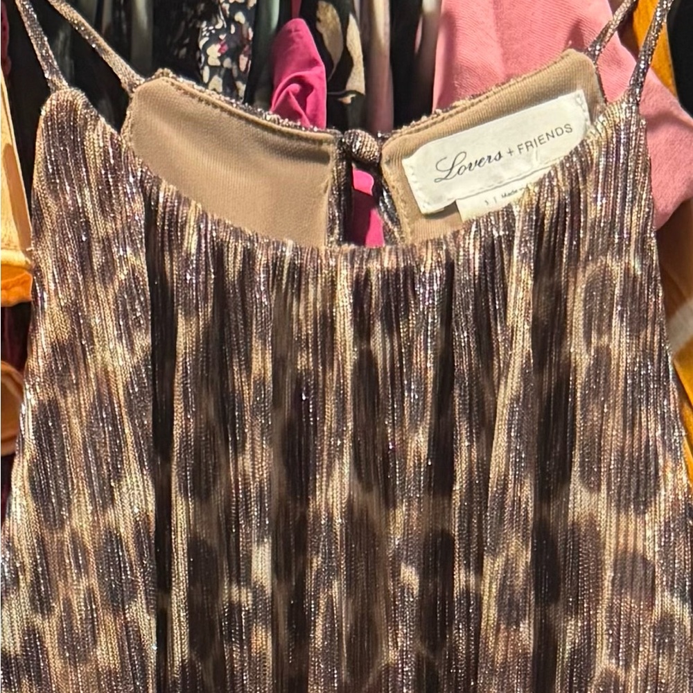 Leopard Print Velvet Dress